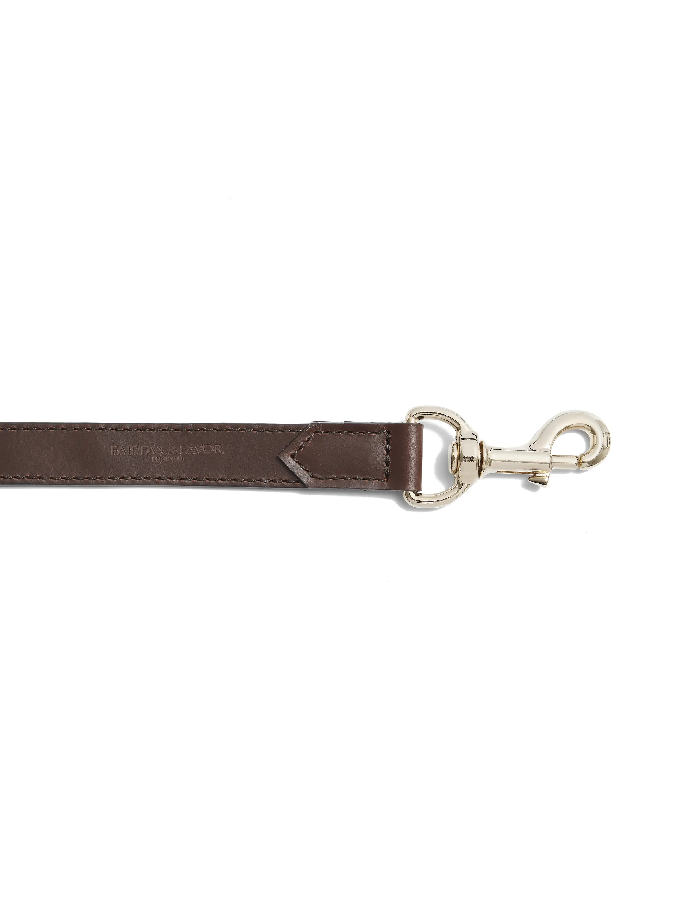 Fitzroy Wide Dog Lead - Mahogany Leather - Image 3