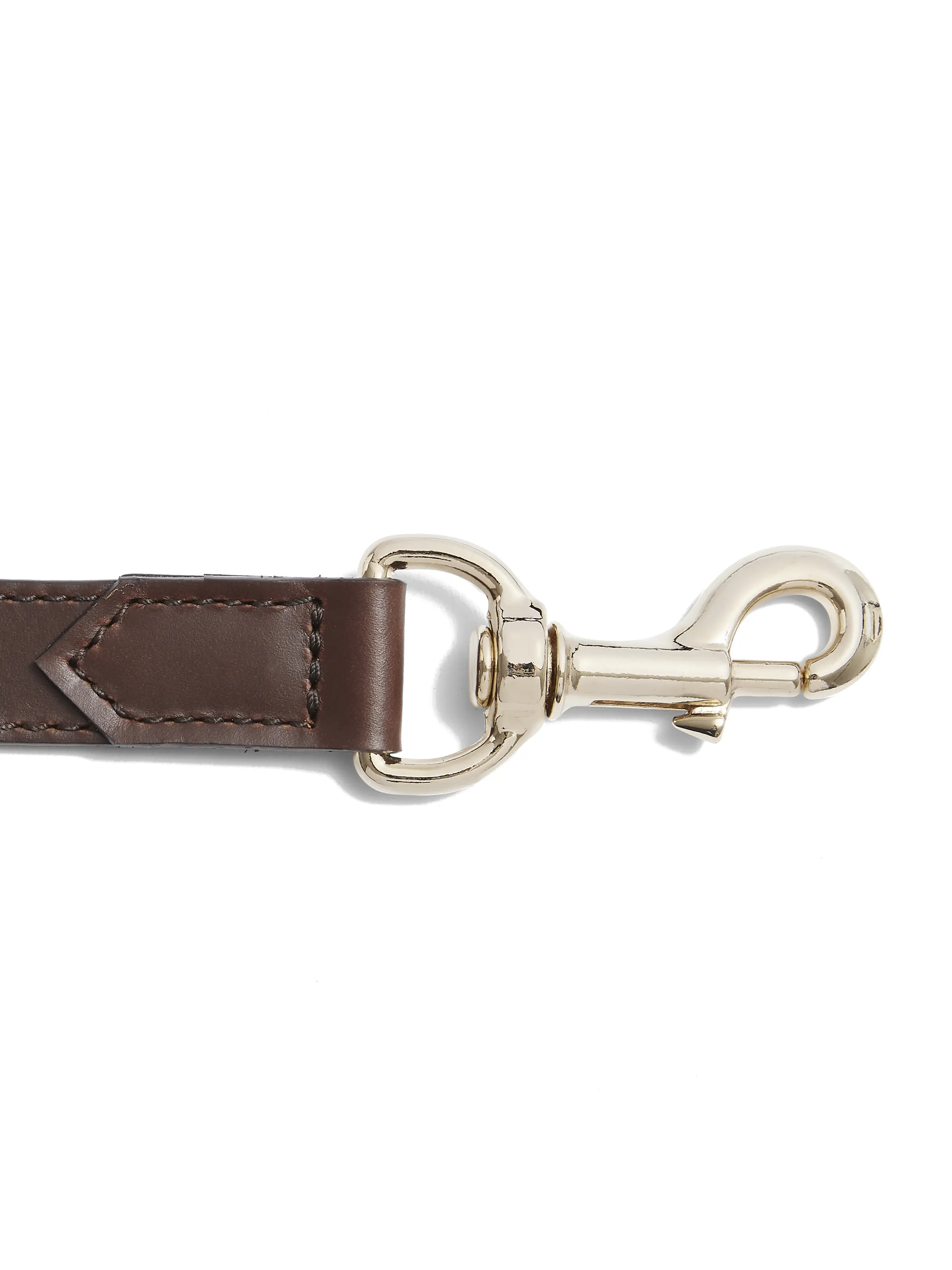 Fitzroy Wide Dog Lead - Mahogany Leather - Image 4