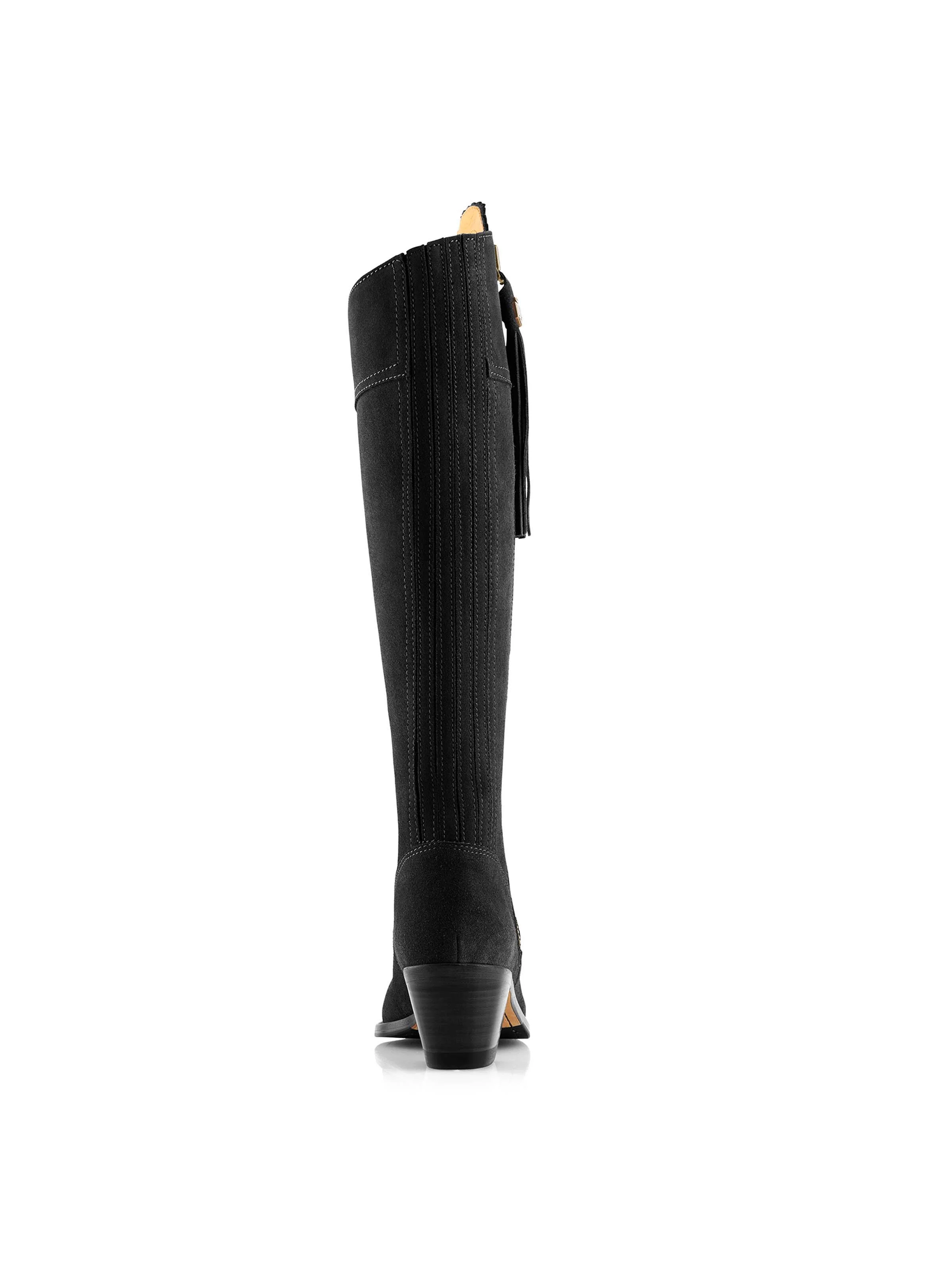Heeled Regina (Regular Fit) - Black Suede - Image 6