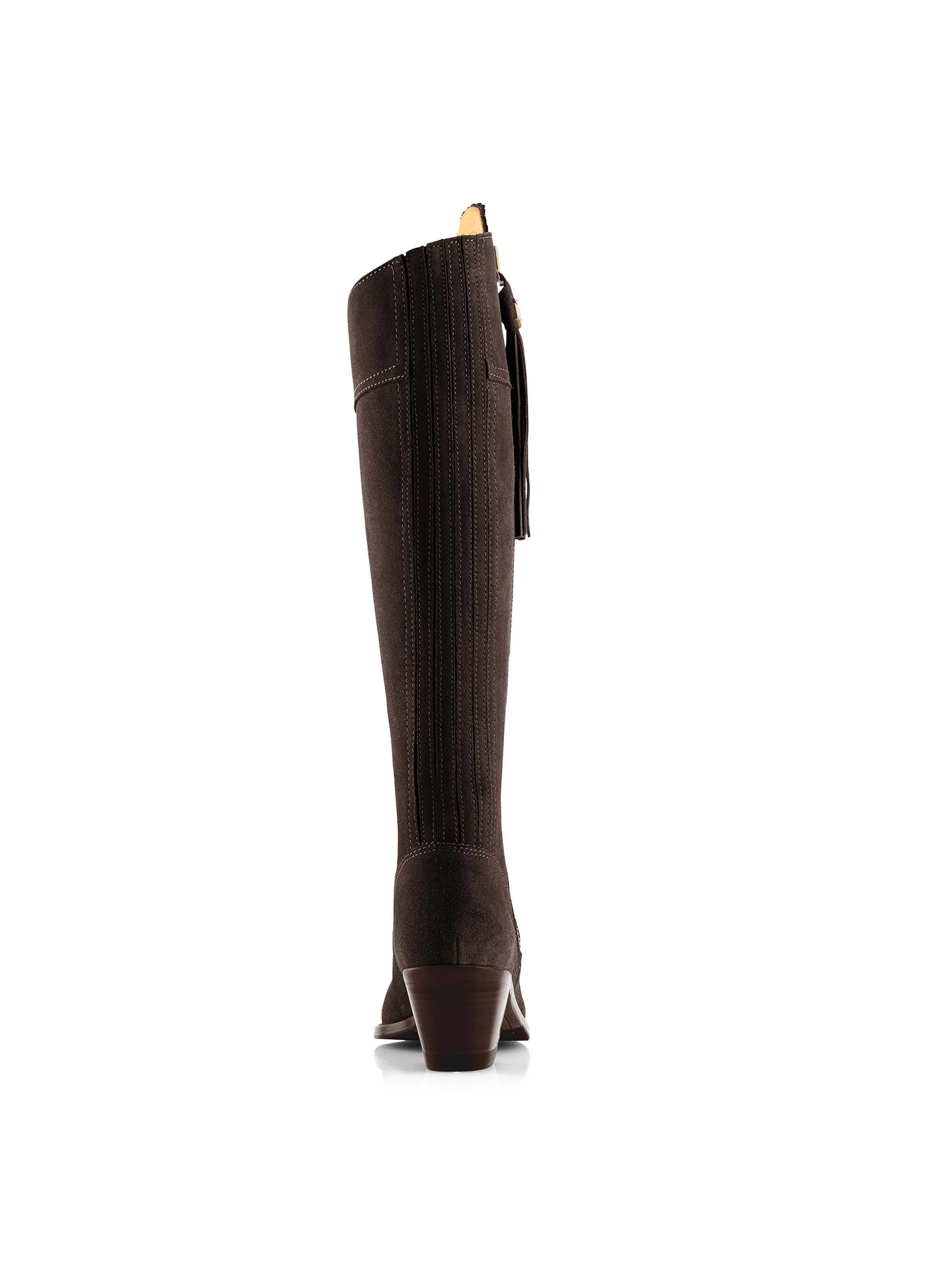 Heeled Regina (Regular Fit) - Chocolate Suede - Image 6