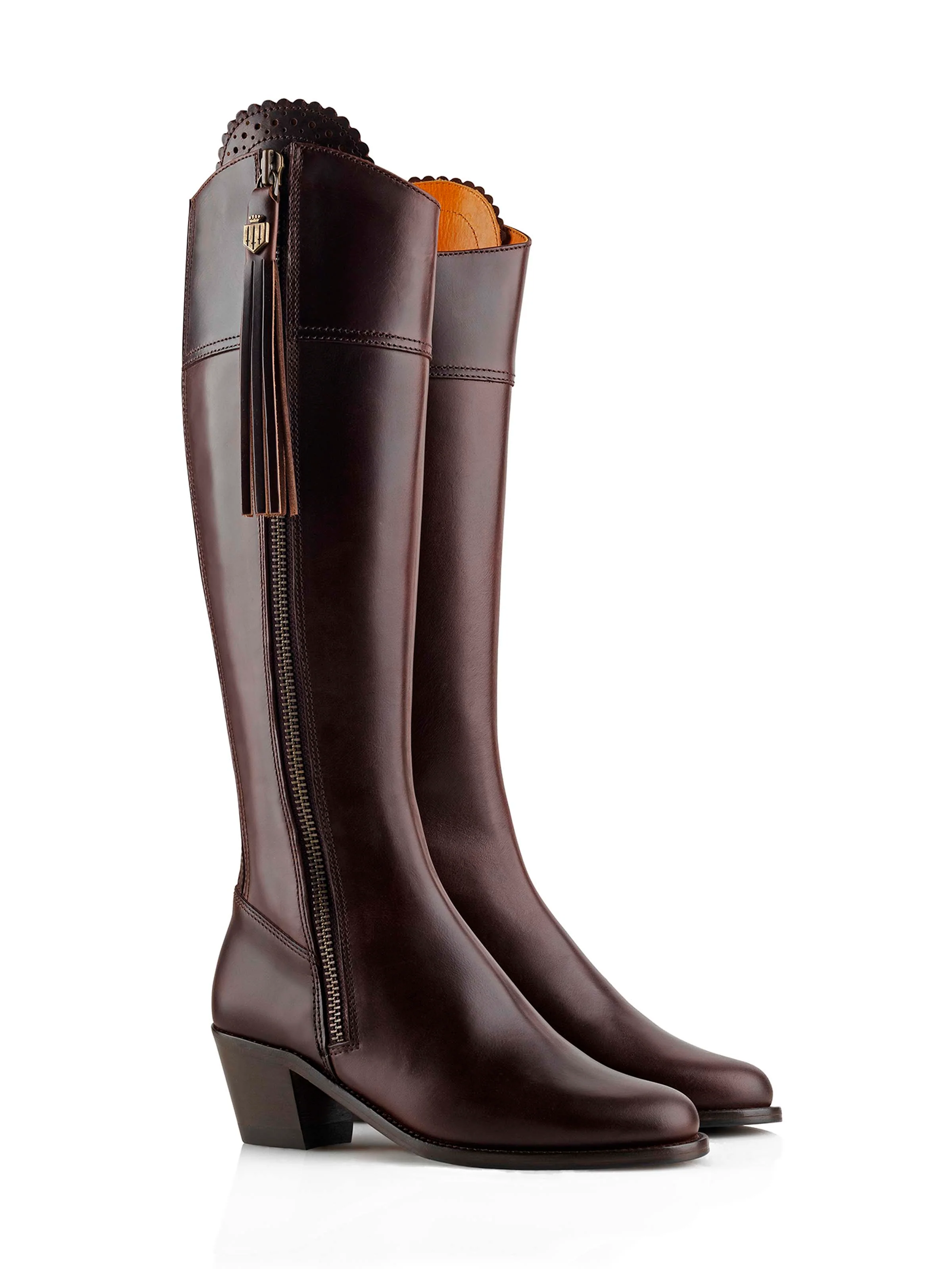 Heeled Regina (Regular Fit) - Mahogany Leather - Image 3