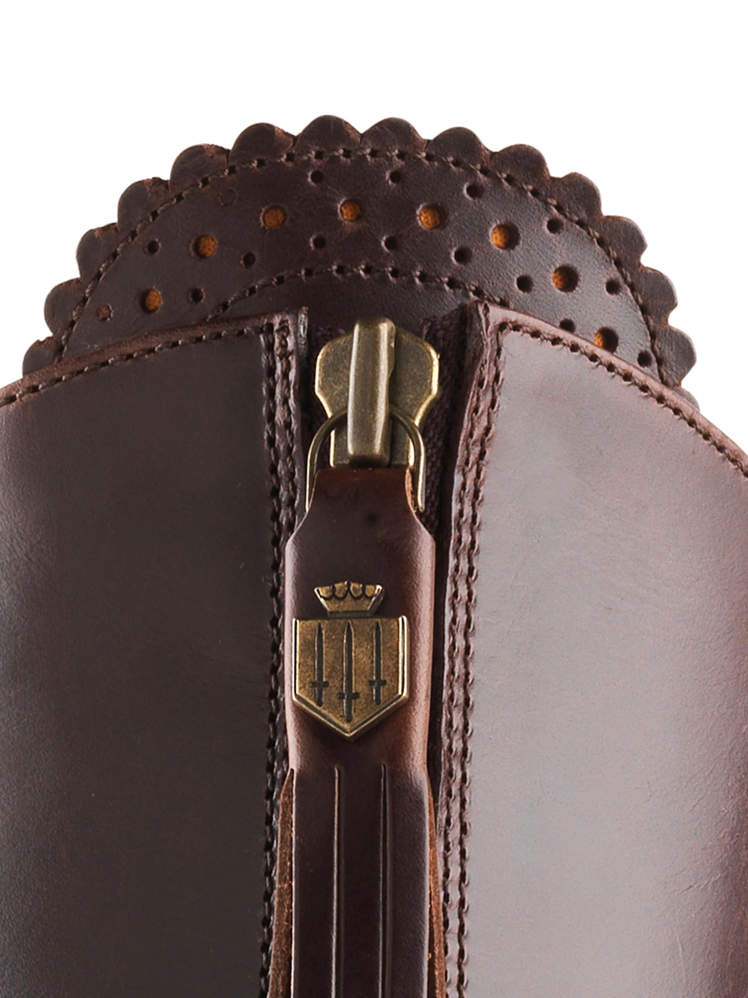 Heeled Regina (Sporting Fit) - Mahogany Leather - Image 4