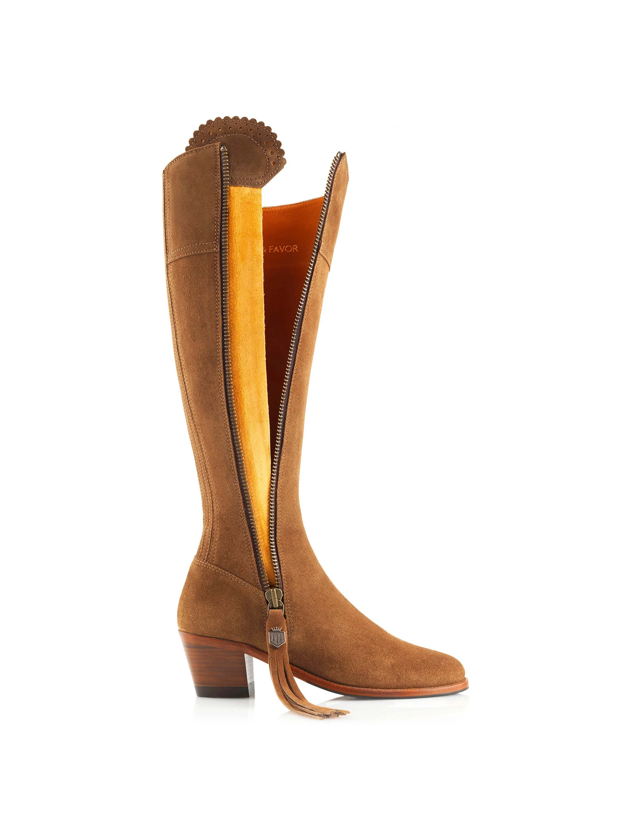 Heeled Regina (Narrow Fit) - Tan Suede - Image 4