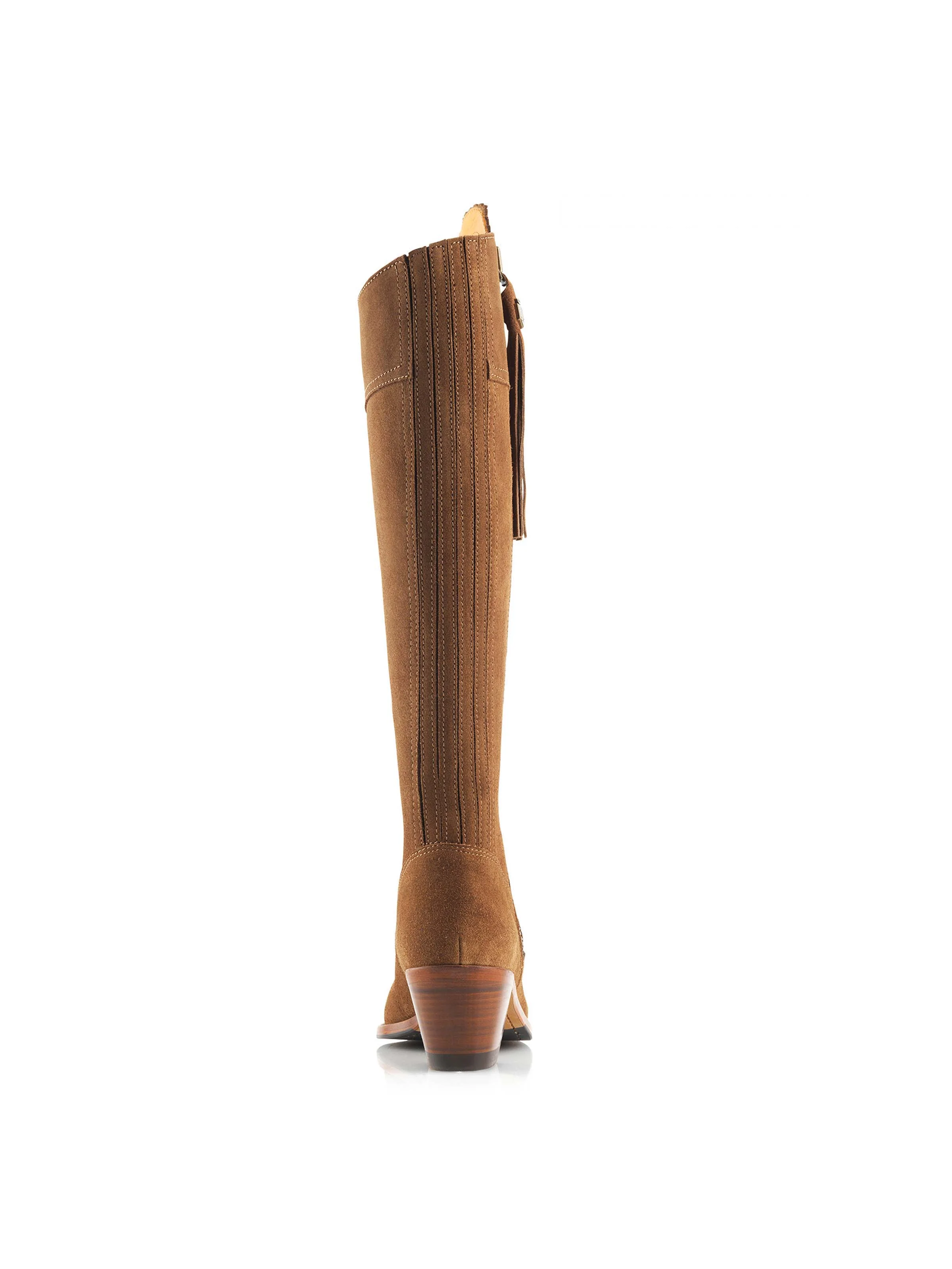 Heeled Regina (Narrow Fit) - Tan Suede - Image 6